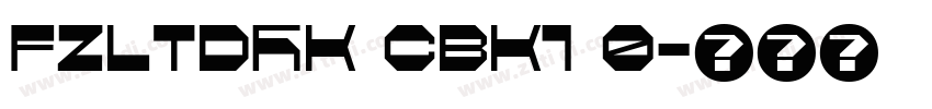 FZLTDHK CBK1 0字体转换